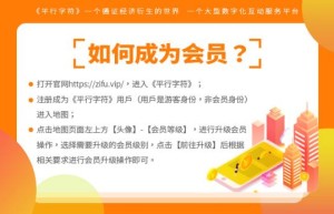 《平行字符》会员系统强势启动，抢占红利坐拥财富